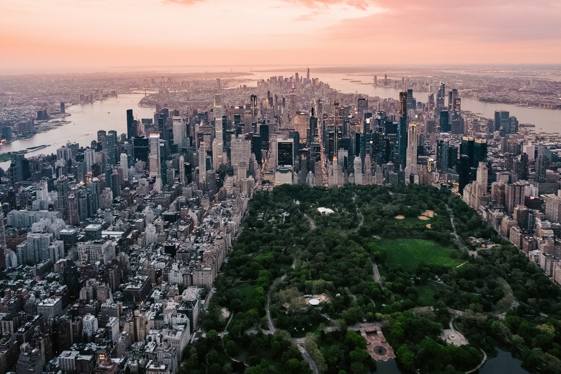 Panorama New York skyline e Central Park stagione consigliata per visitare